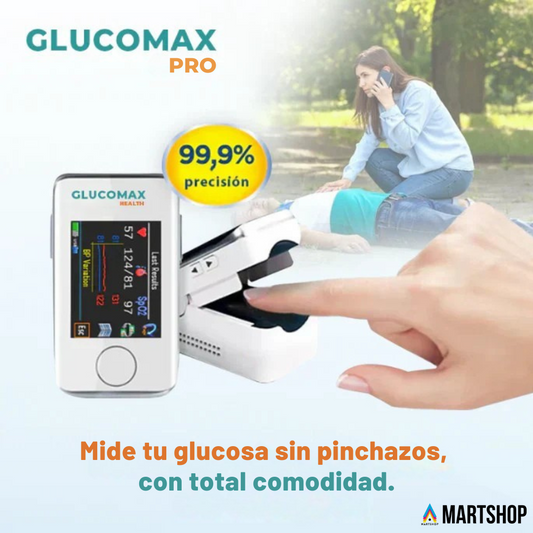 GlucoMax PRO™ – Medidor de Glucosa No Invasivo