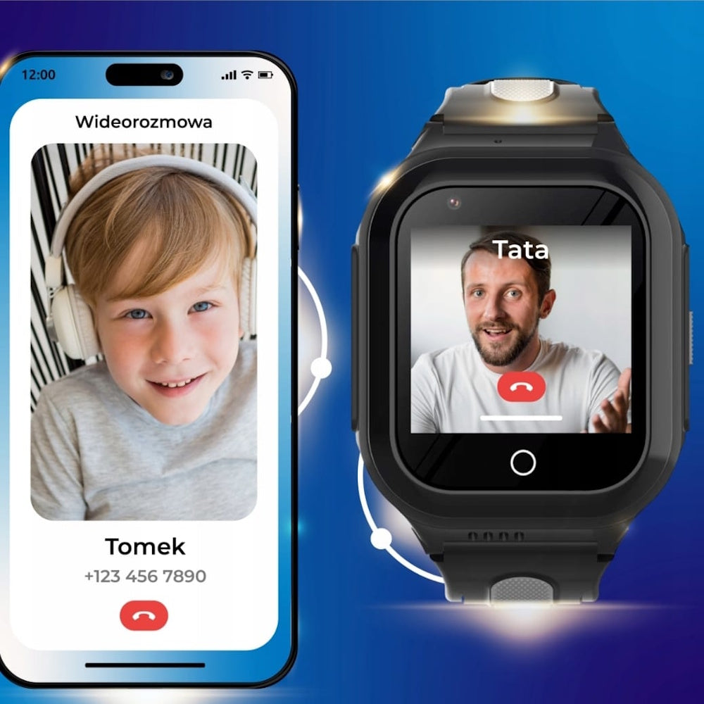 Smartwatch Dla Dzieci KT24s Zegarek Telefon GPS Sms Rozmowy MP3 Wibracja Z Grami